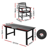 Darrahopens Furniture > Outdoor > Outdoor Dining Sets Gardeon 7 Piece Outdoor Dining Set Patio HDPE Table and Chairs Garden Furniture In Australia - Darrahopens
