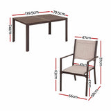 Darrahopens Furniture > Outdoor > Outdoor Dining Sets Gardeon 7PCS Outdoor Dining Set Patio Furniture Table and Chairs Garden Coffee In Australia - Darrahopens