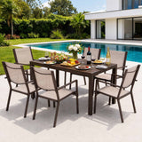 Darrahopens Furniture > Outdoor > Outdoor Dining Sets Gardeon 7PCS Outdoor Dining Set Patio Furniture Table and Chairs Garden Coffee In Australia - Darrahopens