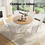 Darrahopens Furniture > Outdoor > Outdoor Dining Sets Gardeon 7PCS Outdoor Dining Set Table and Chairs Patio Garden Furniture Steel