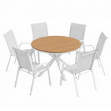 Darrahopens Furniture > Outdoor > Outdoor Dining Sets Gardeon 7PCS Outdoor Dining Set Table and Chairs Patio Garden Furniture Steel