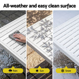 Darrahopens Furniture > Outdoor > Outdoor Dining Sets Gardeon Outdoor Dining Set 11PCS Aluminum Extendable Table and Chairs Patio Furniture White In Australia - Darrahopens