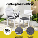 Darrahopens Furniture > Outdoor > Outdoor Dining Sets Gardeon Outdoor Dining Set 5 Piece Aluminum WPC Tabletop Patio Furniture