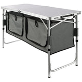 Darrahopens Furniture > Outdoor > Outdoor Dining Sets VEVOR Camping Kitchen Table, Quick set-up Folding Camping Table with A Carrying Bag, 3 Adjustable Heights, MDF Camping Table, Ideal for Outdoor Picnics, BBQs, Camping, RV Traveling