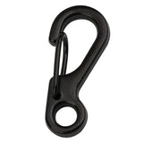 Darrahopens Furniture > Outdoor > Outdoor Furniture Accessories 10X Mini Alloy Carabiner Keychain Durable Snap Spring Clip Hook - Black