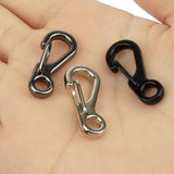 Darrahopens Furniture > Outdoor > Outdoor Furniture Accessories 10X Mini Alloy Carabiner Keychain Durable Snap Spring Clip Hook - Silver