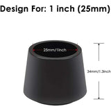 Darrahopens Furniture > Outdoor > Outdoor Furniture Accessories 16 Pack Chair Leg Protectors, Chair Leg Caps Rubber Chair Leg Protection End Caps, Inner Diameter - 1 Inch / 25 Mm,