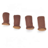 Darrahopens Furniture > Outdoor > Outdoor Furniture Accessories 24 Pack Knitted Chair Leg Socks, Floor Protector Covers for Table and Furniture Feet, Brown