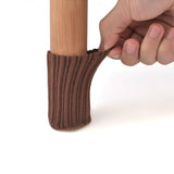 Darrahopens Furniture > Outdoor > Outdoor Furniture Accessories 24 Pack Knitted Chair Leg Socks, Floor Protector Covers for Table and Furniture Feet, Brown