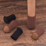 Darrahopens Furniture > Outdoor > Outdoor Furniture Accessories 24 Pack Knitted Chair Leg Socks, Floor Protector Covers for Table and Furniture Feet, Brown