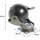 Darrahopens Furniture > Outdoor > Outdoor Furniture Accessories 4 pcs Furniture Leg Caster Wheels (1.5Inch (40Mm) - With Brake)