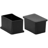Darrahopens Furniture > Outdoor > Outdoor Furniture Accessories 8 Pack Rectangular Non-Marking Pvc Chair Leg Caps 30Mm X 50Mm (1-3/16" X 2")