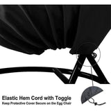Darrahopens Furniture > Outdoor > Outdoor Furniture Accessories Barsinfi Zipper Oxford Waterproof Hanging Chair Cover 190 x 115 cm for Garden Outdoor Furniture