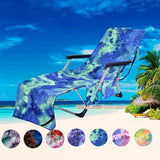 Darrahopens Furniture > Outdoor > Outdoor Furniture Accessories Beach Chair Cover with Side Pockets for Sunbathing, Garden