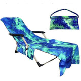 Darrahopens Furniture > Outdoor > Outdoor Furniture Accessories Beach Chair Cover with Side Pockets for Sunbathing, Garden