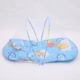 Darrahopens Furniture > Outdoor > Outdoor Furniture Accessories Blue Portable 3-in-1 Mosquito Net Set with Soft Sleep Pad & Pillow - Foldable Pop-Up Travel Bassinet for Infants, Breathable Shield for Indoor & Outdoor Use
