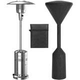 Gas Patio Heater Cover, Water Resistant Parasol Heater Cover, Black, 241 x 86 x 47 cm