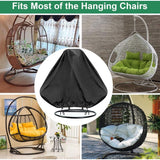 Darrahopens Furniture > Outdoor > Outdoor Furniture Accessories Hanging Chair Cover, Waterproof Hanging Chair Cover, Protective Cover For Egg Chair, Windproof, Anti-Uv, Heavy Duty