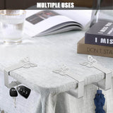 Darrahopens Furniture > Outdoor > Outdoor Furniture Accessories Heavy Duty Stainless Steel Tablecloth Clips 10-Pack for Thick Outdoor and Indoor Picnic Tables, Compatible with Most Brands, Butterfly Design for Party