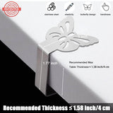 Darrahopens Furniture > Outdoor > Outdoor Furniture Accessories Heavy Duty Stainless Steel Tablecloth Clips 10-Pack for Thick Outdoor and Indoor Picnic Tables, Compatible with Most Brands, Butterfly Design for Party