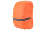 Darrahopens Furniture > Outdoor > Outdoor Furniture Accessories High-Visibility Backpack Rain Cover with Reflective Strip Water-Resistant Outdoor Night Travel Bag Cover -Orange / S