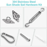 Darrahopens Furniture > Outdoor > Outdoor Furniture Accessories M6 Shade Sail Fixing Kit, Stainless Steel Sun Shade Sail Fixing Kit For Triangle And Square, Rectangle, Sun Shade Sail