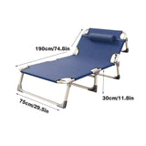 Darrahopens Furniture > Outdoor > Outdoor Furniture Accessories Multifunctional Recliner Folding Bed Lounge Chair for Lunch Break Relaxation