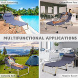 Darrahopens Furniture > Outdoor > Outdoor Furniture Accessories Multifunctional Recliner Folding Bed Lounge Chair for Lunch Break Relaxation