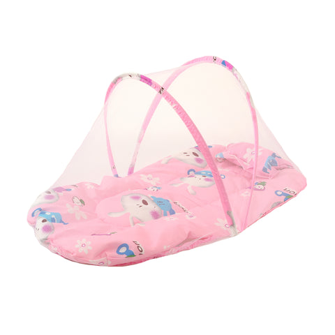 Darrahopens Furniture > Outdoor > Outdoor Furniture Accessories Pink Rabbit Portable 3-in-1 Mosquito Net Set with Soft Sleep Pad & Pillow - Foldable Pop-Up Travel Bassinet for Infants, Breathable Shield for Indoor & Outdoor Use