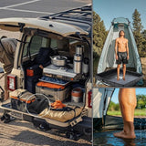Darrahopens Furniture > Outdoor > Outdoor Furniture Accessories Portable Camping Shower Base - Collapsible Water Containment Tray with Drain for Outdoor Tents