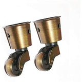 Darrahopens Furniture > Outdoor > Outdoor Furniture Accessories Set of 2 Brass Casters, High Load Capacity, Universal Furniture Casters (FMY)_YF