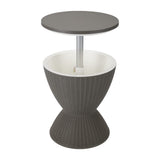 Darrahopens Furniture > Outdoor > Outdoor Furniture Accessories Taupe Ice Bucket Table