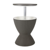 Darrahopens Furniture > Outdoor > Outdoor Furniture Accessories Taupe Ice Bucket Table