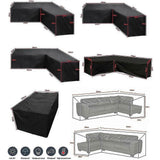 Darrahopens Furniture > Outdoor > Outdoor Furniture Accessories Waterproof Furniture Cover 260x192x82cm High Quality Protection