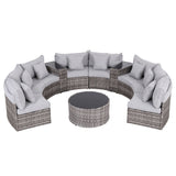 Darrahopens Furniture > Outdoor > Outdoor Sofas & Lounge Sets Gardeon 8 Seater Outdoor Sofa Set 11PCS Table Chair Set Garden Rattan Furniture In Australia - Darrahopens