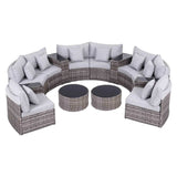 Darrahopens Furniture > Outdoor > Outdoor Sofas & Lounge Sets Gardeon 8 Seater Outdoor Sofa Set 14PCS Table Chair Set Rattan Patio Furniture In Australia - Darrahopens