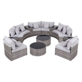 Darrahopens Furniture > Outdoor > Outdoor Sofas & Lounge Sets Gardeon 8 Seater Outdoor Sofa Set 14PCS Table Chair Set Rattan Patio Furniture In Australia - Darrahopens
