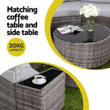 Darrahopens Furniture > Outdoor > Outdoor Sofas & Lounge Sets Gardeon 8 Seater Outdoor Sofa Set 14PCS Table Chair Set Rattan Patio Furniture In Australia - Darrahopens