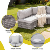 Darrahopens Furniture > Outdoor > Outdoor Sofas & Lounge Sets Gardeon 8 Seater Outdoor Sofa Set 14PCS Table Chair Set Rattan Patio Furniture In Australia - Darrahopens