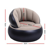 Darrahopens Furniture > Outdoor > Outdoor Sofas & Lounge Sets Gardeon Inflatable Chair Blow Up Folding Air Chairs Sofa for Camping with Pump