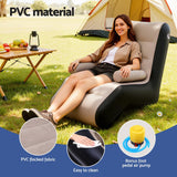 Darrahopens Furniture > Outdoor > Outdoor Sofas & Lounge Sets Gardeon Inflatable Chair Sun Lounger Blow Up Folding Air Chairs Sofa for Camping with Pump
