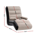 Darrahopens Furniture > Outdoor > Outdoor Sofas & Lounge Sets Gardeon Inflatable Chair Sun Lounger Blow Up Folding Air Chairs Sofa for Camping with Pump