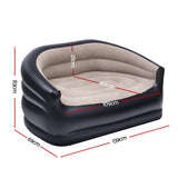 Darrahopens Furniture > Outdoor > Outdoor Sofas & Lounge Sets Gardeon Outdoor Air Sofa Inflatable Couch Two-Seater Lounge Chair with Pump Blow Up Couches for Camping