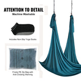 Darrahopens Furniture > Outdoor > Outdoor Sofas & Lounge Sets VEVOR Aerial Yoga Hammock & Swing, 5 m Length Aerial Yoga Starter Kit with 100gsm Nylon Fabric, Full Rigging Hardware & Easy Set-up Guide, Antigravity Flying for All Levels Fitness Bodybuilding, Green