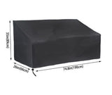 Darrahopens Furniture > Outdoor > Outdoor Sofas & Lounge Sets Waterproof 4-Seater Outdoor Sofa Cover, Heavy Duty Deep Lounge with Air Vent for Garden Furniture