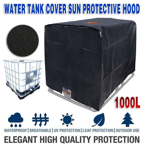 Darrahopens Furniture > Outdoor > Outdoor Storage Boxes 1000L IBC Water Tank Cover UV Resistant Oxford Hood for Outdoor Use