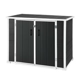 Darrahopens Furniture > Outdoor > Outdoor Storage Boxes Gardeon 1070L Outdoor Storage Box Garden Shed Lockable Cabinet Tool Organizer Dark Grey In Australia - Darrahopens