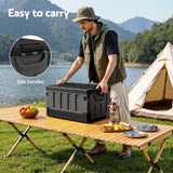 Darrahopens Furniture > Outdoor > Outdoor Storage Boxes Gardeon Collapsible Outdoor Storage Box 60L Stackable Folding Camping Organizer Black