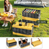 Darrahopens Furniture > Outdoor > Outdoor Storage Boxes Gardeon Collapsible Outdoor Storage Box 60L Stackable Folding Camping Organizer Yellow