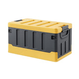 Darrahopens Furniture > Outdoor > Outdoor Storage Boxes Gardeon Collapsible Outdoor Storage Box 60L Stackable Folding Camping Organizer Yellow